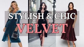 Velvet Dresses  How To Wear Velvet Dresses  Style Guide 2024 [upl. by Nivrek]