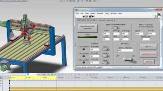 CoSimulation LabVIEW and SolidWorks  NI SoftMotion Module [upl. by Edy]