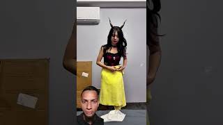 Dekho kya hota hai 😱😨 funny comedy cosplay douyin halloween lilith devil comedyvideos reels [upl. by Hollie]