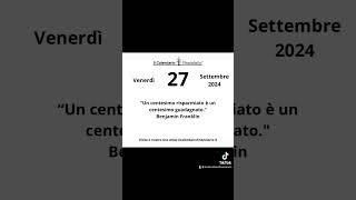 ilcalendariofinanziario indipendenzafinanziaria educazionefinanziaria investire aforismi [upl. by Yerg698]