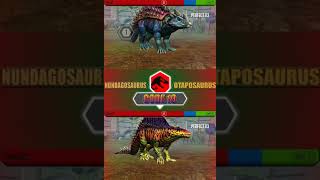 NUNDAGOSAURUS VS OTAPOSAURUS  JURASSIC WORLD THE GAME [upl. by Summers]