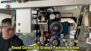 Round Corner Bag Granule Packing Machine [upl. by Adnawot425]