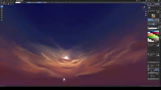 Painting a Skybox in Blender [upl. by Aiuqet]