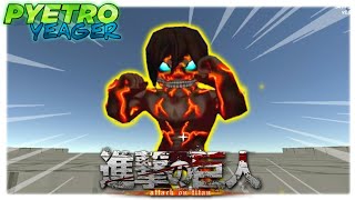 AOTTG MOBILE V20 MOD  EREN BERSERK TITAN [upl. by Airetahs]