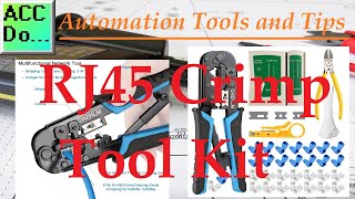 Automation Tools  RJ45 Crimp Tool Kit [upl. by Dennett553]