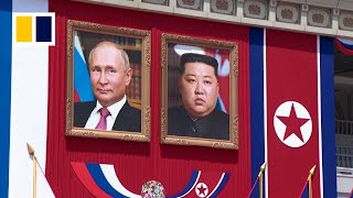 Kim Jongun hosts Putin in Pyongyang [upl. by Ocsirf]