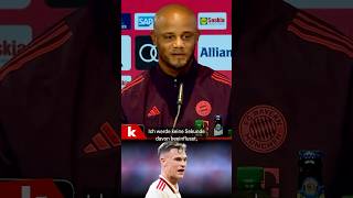 “Beeinflusst mich keine Sekunde”  Kompany über Kimmichs Position beim DFB shorts [upl. by Neliac]