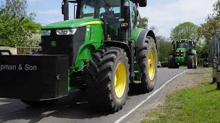 Tractor Road Run Newborough YFC 10th Annual Run Part 1 Peakirk [upl. by Nortyad]