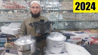 Pressure cooker price in Pakistan 2024 Bravo Sonex  Stainless Steel  Electric Wedding Crockery [upl. by Waterman367]