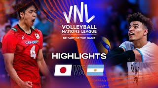 🇯🇵 JPN vs 🇦🇷 ARG  Highlights Week 2  Mens VNL 2023 [upl. by Capon]