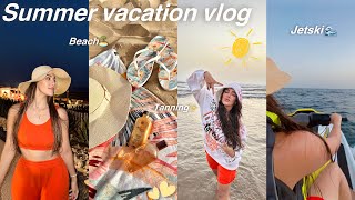 VACATION VLOG 🌊  travel with me to agadir🥰سافرت لأكاديرshoppingnew nails  jetski [upl. by Gualtiero]