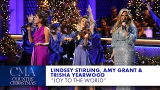 Lindsey Stirling Amy Grant and Trisha Yearwood – “Joy To The World”  CMA Country Christmas 2023 [upl. by Ramahs]