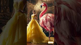 A woman performs a fusion with flamingos on AGT americasgottalent magic funny dance [upl. by Eynenihc]