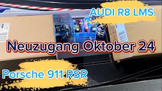 Carrera 124 Update Neu Oktober 24 Neuzugang Audi R8 LMS Nr8 23966 Porsche 911 RSR Nr80 23971 124 [upl. by Leachim]