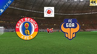 East Bengal FC vs FC Goa  India  Super League  Full Game  FC 24 Gameplay [upl. by Gschu]