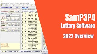 SamP3P4 Pick 3 Pick 4 Lottery Software Overview [upl. by Ciardap520]