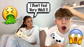 Pretending To Be Sick Whilst My Boyfriend Plays FifaCute Reaction [upl. by Teews]