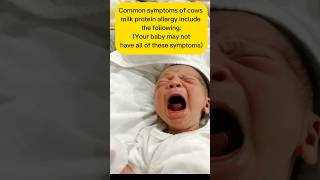 NEWBORN Diagnosing a milk allergy Signs your baby may have cows milk protein Allergy [upl. by Tisman]