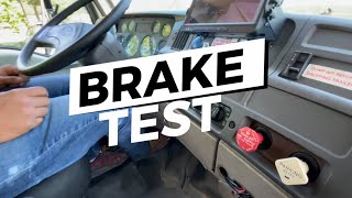 2024 ENTIRE UPDATED BRAKE TEST CLASS A CDL [upl. by Swanson]