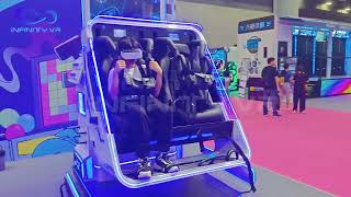 Infinity New Arrival VR 360V3 Double Seats VR Roller Coaster Gamine Simulator Arcade Machine [upl. by Eneloc732]