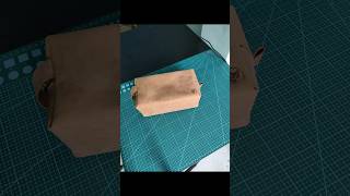 Leather shaving kit handmadewatch full making video on my channel [upl. by Ahsienot]