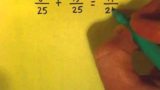 adding subtracting fractions like denominators [upl. by Lole70]