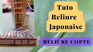 Reliure japonaise comment réaliser la reliure copte avec ou sans le guide [upl. by Loutitia]