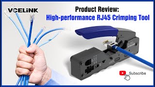 Product Review PassThru RJ45 Crimping Tool  VCELINK [upl. by Yenohtna]