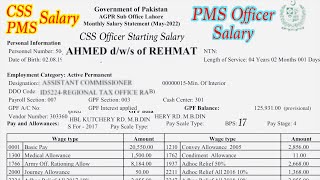 CSS Officer Starting Salary  salary Sheet  Salary and Allowances [upl. by Leahcimnaes]