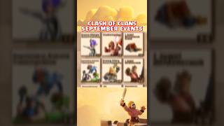 DIESE Ereignisse gibts im September in Clash of Clans shorts clashofclans coc event [upl. by Hoagland287]