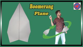 How to Make Boomerang Plane Ver 44 origami boomerang plane [upl. by Ioyal770]