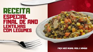 Lentilhas com legumes receita para o ano novo [upl. by Karia]