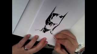 Jae Lee Drawing and Inking Batman [upl. by Letram]