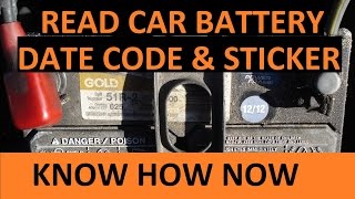 How Old is Car Battery Read Car Battery Date Code [upl. by Rise939]