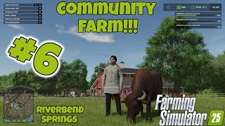 Farming Simulator 25  Community Server Episode 6  NO MORE VEGGIES Riverbend Springs [upl. by Dani]