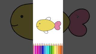 How to draw a cute fish [upl. by Atiuqaj26]