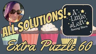 Seeing Stars DLC  Extra Puzzle 60 Cupcakes  All Solutions  A Little to the Left [upl. by D'Arcy736]