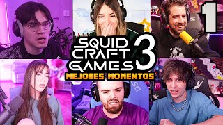 MEJORES MOMENTOS EN SQUID CRAFT GAMES 3 DIA 1 [upl. by Loris]