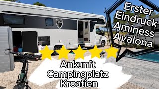 Ankunft am Campingplatz Aminess Avalona auf Pag amp Erster Eindruck [upl. by Orlosky296]