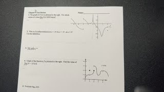 AP Calc Chapter 2 Review [upl. by Sire]