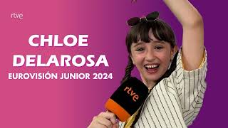 RTVE interviews Chloe DelaRosa 🇪🇦 JESC 2024 [upl. by Centonze]