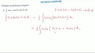 Integration cos x cos 2x cos 3x dx [upl. by Emili977]