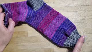 Tutoriel Tricot  Chaussettes sur minicirculaires  3 Pointes wedge toe [upl. by Francoise]