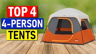 👉 TOP 4 Picks  Best 4 Person Camping Tents of 2023 Best Review [upl. by Falcone]