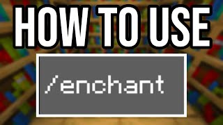 How To Use Enchant Command In Minecraft PS4XboxPEBedrock [upl. by Aicnom872]