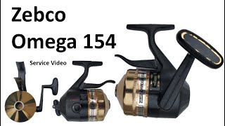 Zebco Omega 154 1983  1988 Vintage Spincast Fishing Reel [upl. by Desirae]