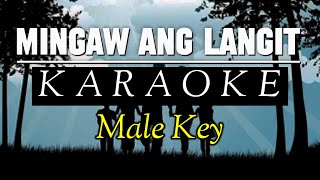 MINGAW ANG LANGIT  Karaoke  Male Key  Rex Apa [upl. by Gilba983]