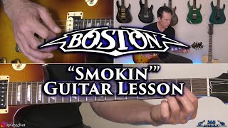 Boston  Smokin Guitar Lesson [upl. by Mozelle512]