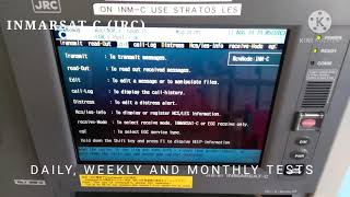 INMARSAT C  TESTS [upl. by Aicssej812]