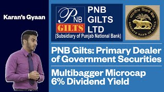 PNB Gilts Primary Dealer of Government Securities  Market Leader  Microcap Multibagger  6 Yield [upl. by Valry490]